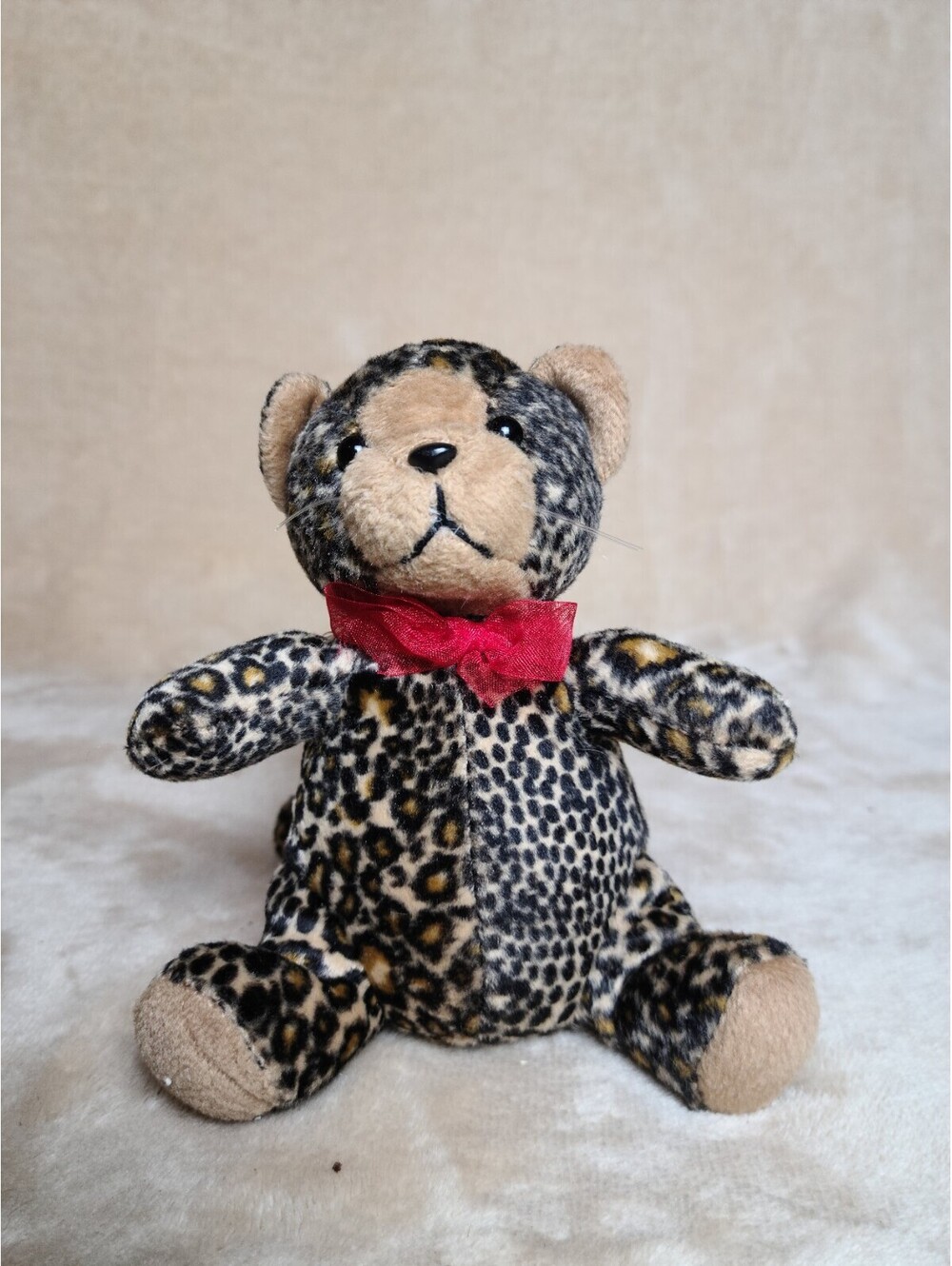Galerie Spotted 6" Leopard Cheetah Bear Plush Stuffed Animal Toy